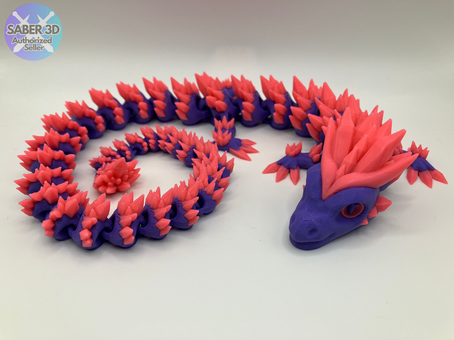 Customizable Multi-Color Crystal Dragon