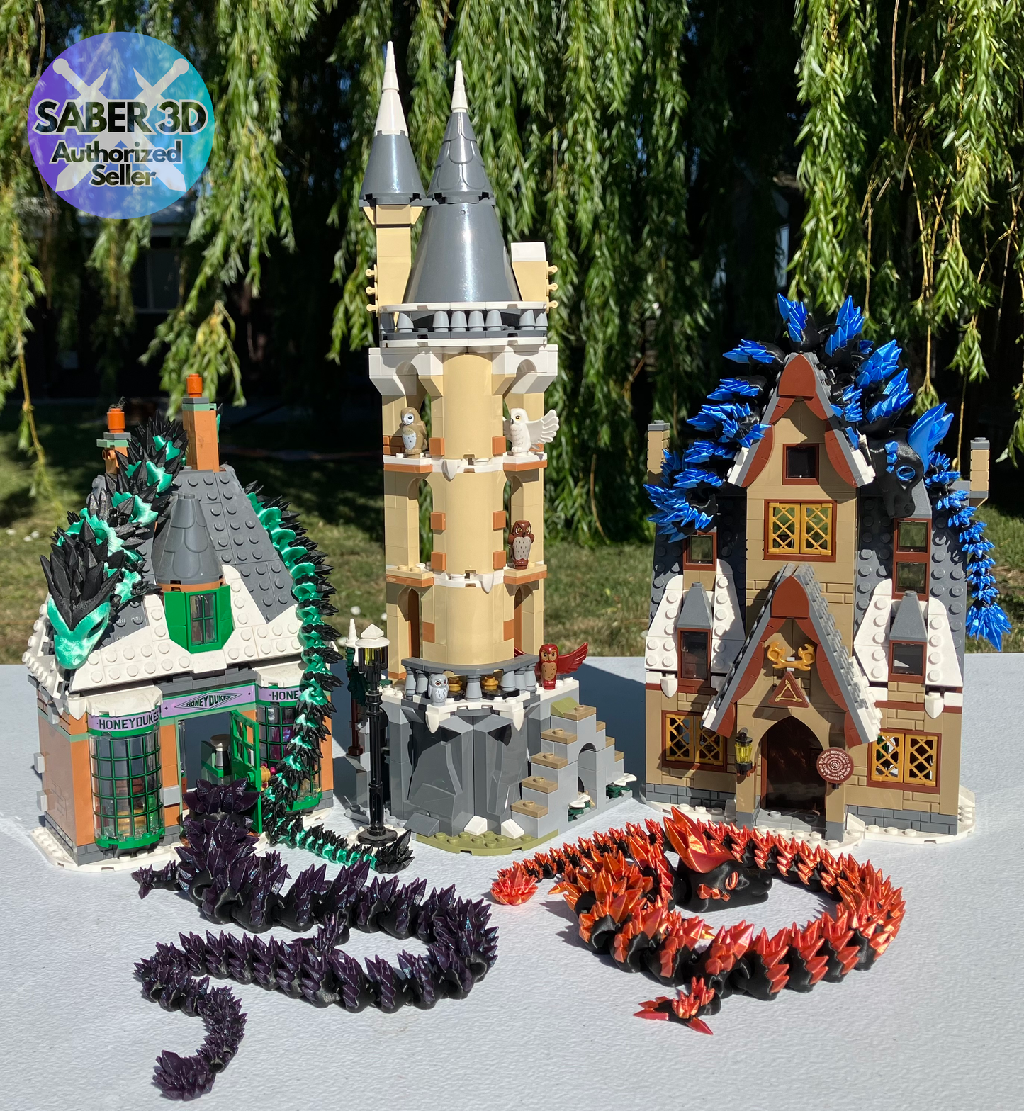 Customizable Multi-Color Crystal Dragon