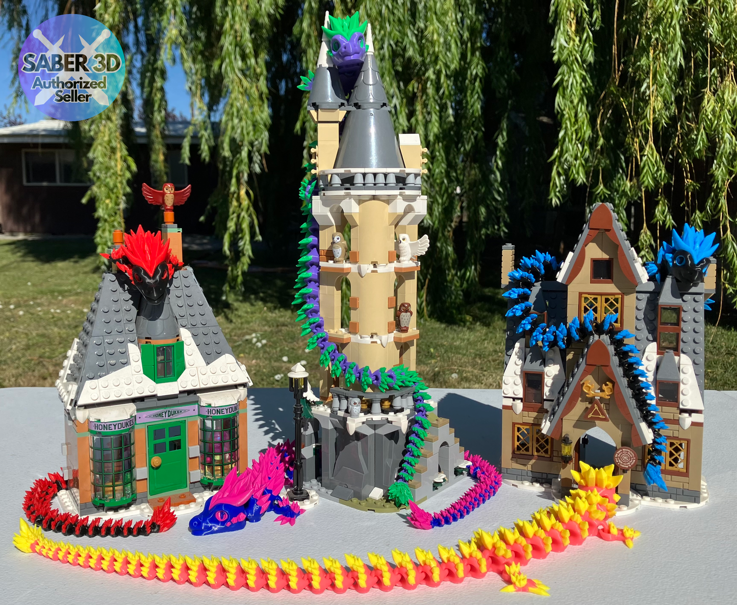 Customizable Multi-Color Crystal Dragon